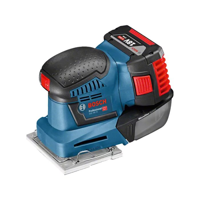 سنباده شارژی بوش مدل GSS 18V-10 با طراحی ارگونومیک